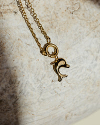 Dolphin Classic Chain Necklace Set Silver