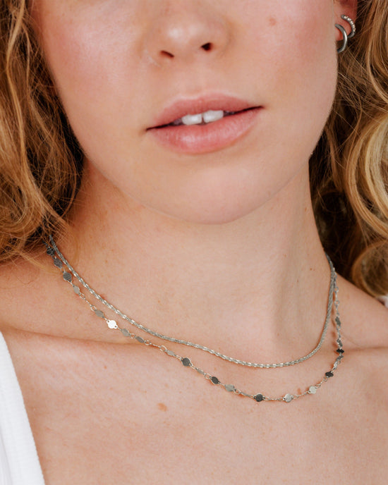 Timeless Ties Necklace Silver