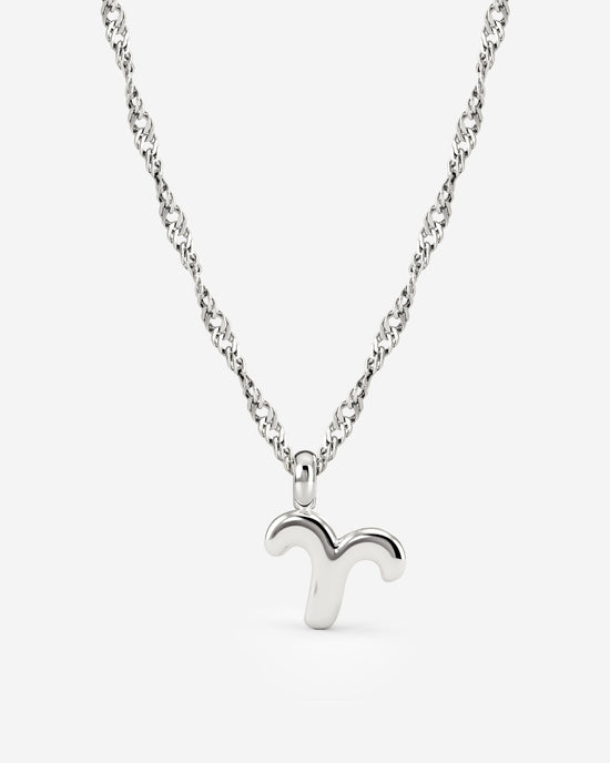Aries Bubble Necklace Silver
