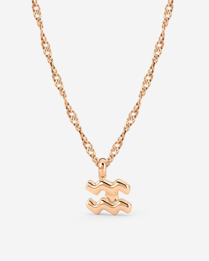 Aquarius Bubble Necklace Rose Gold