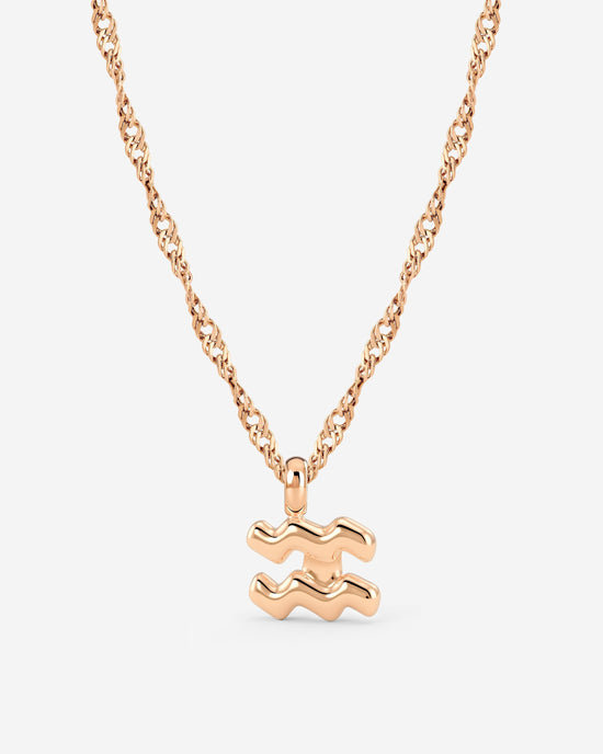 Aquarius Bubble Necklace Rose Gold