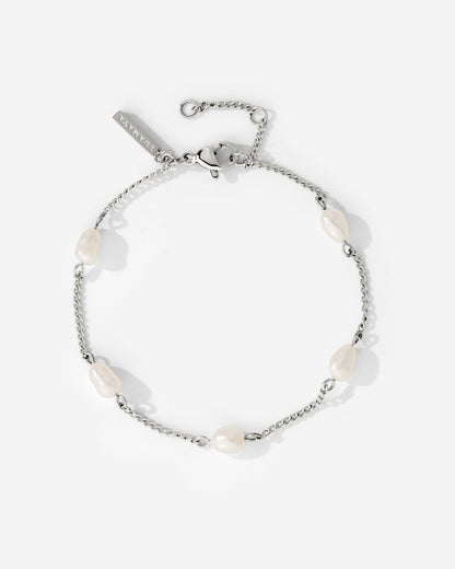 Pearl after Pearl Bracelet Silver