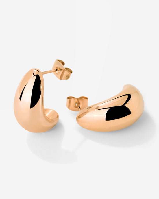 Huggie Studs Rose Gold