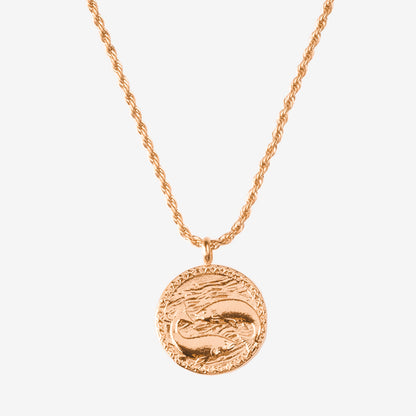 Zodiac Sign Necklace Rose Gold