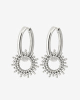Sunny Hoop Set Medium Silver