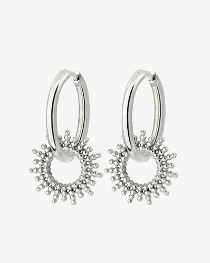 Sunny Hoop Set Medium Silver