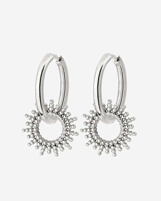 Sunny Hoop Set Medium Silver