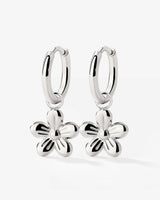 Blossom Hoop Set Small Silver