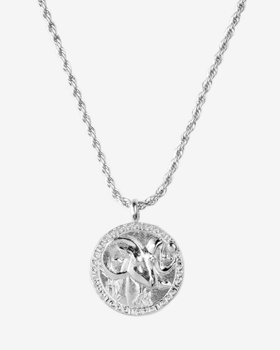 Zodiac Sign Necklace Silver