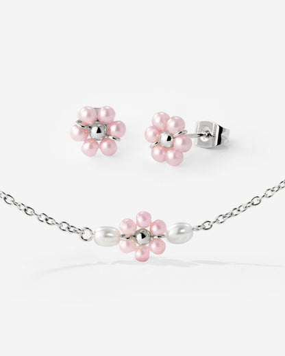 Pretty Pink Daisy Bundle Silver