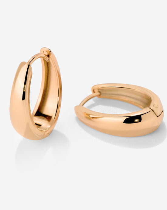 Seeker Hoops Small Rose Gold