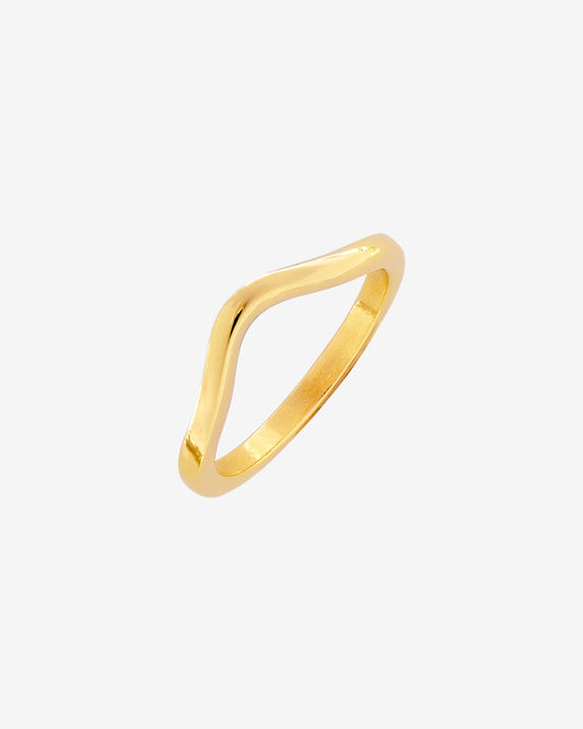 Gentle Curve Ring gold