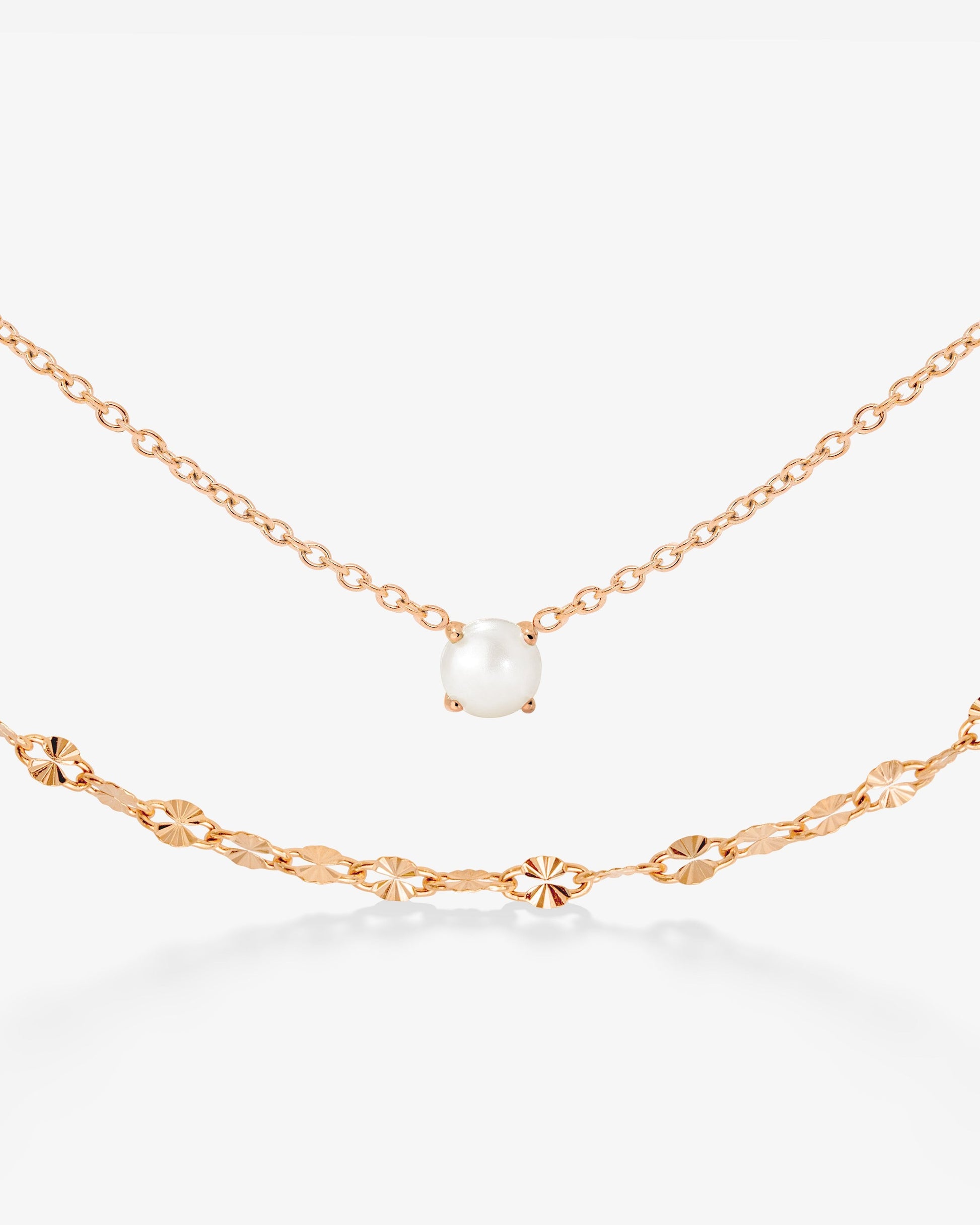 Delicate Pearl Bundle Rose Gold