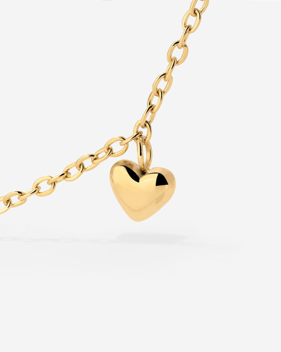 Lovely Heart Bracelet Gold