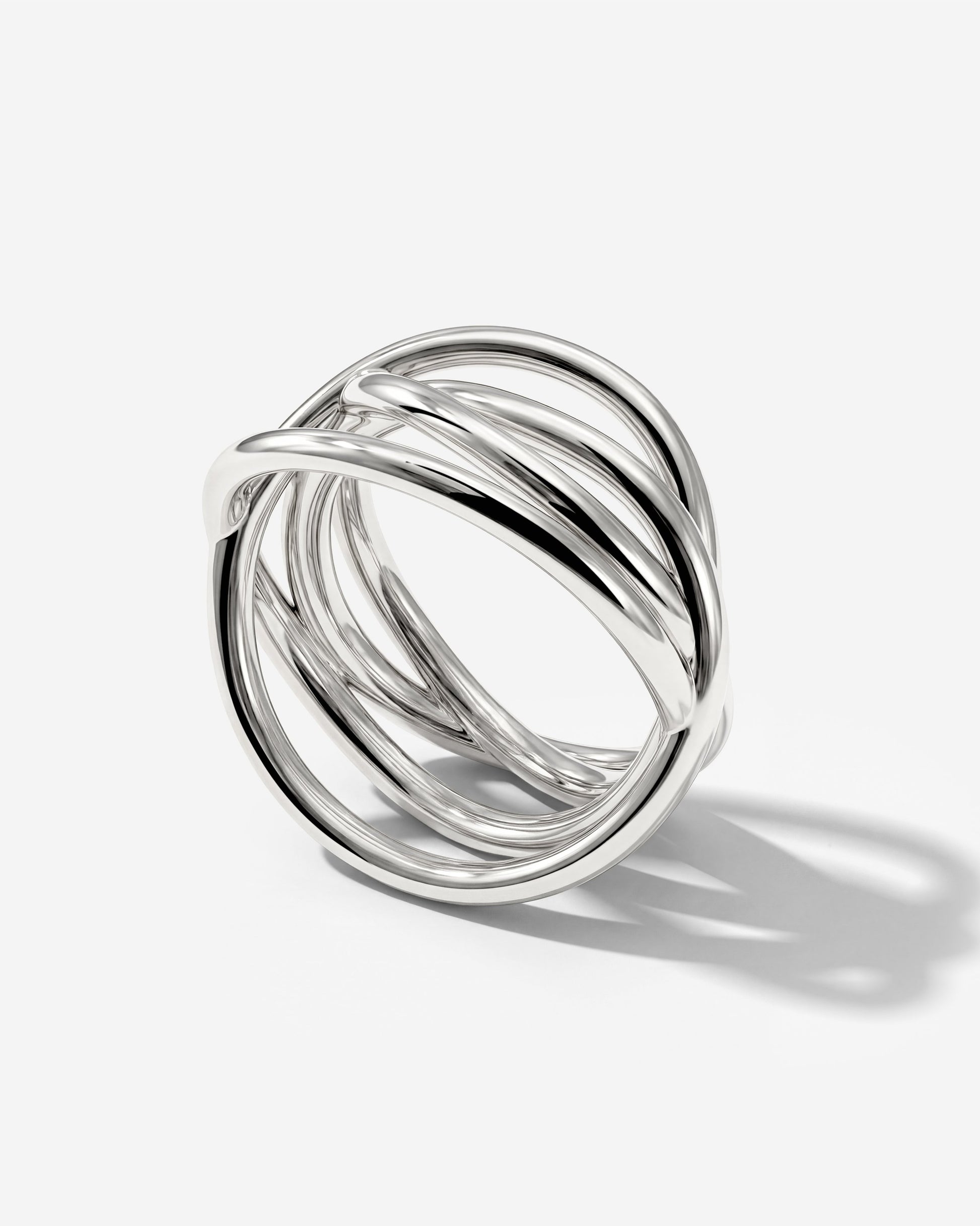 Intertwined Ring Silber