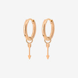 Cupid Arrow Hoopies Rose Gold