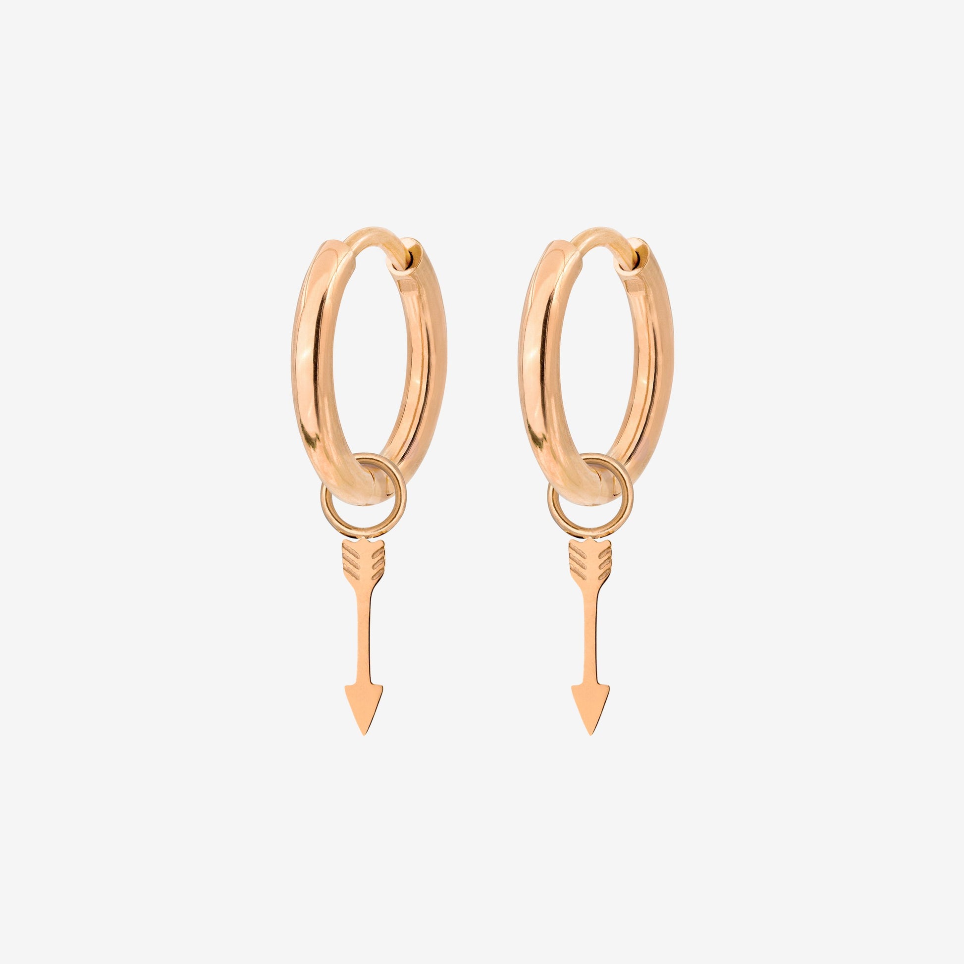 Cupid Arrow Hoopies Rose Gold