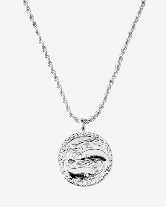 Zodiac Sign Necklace Silver