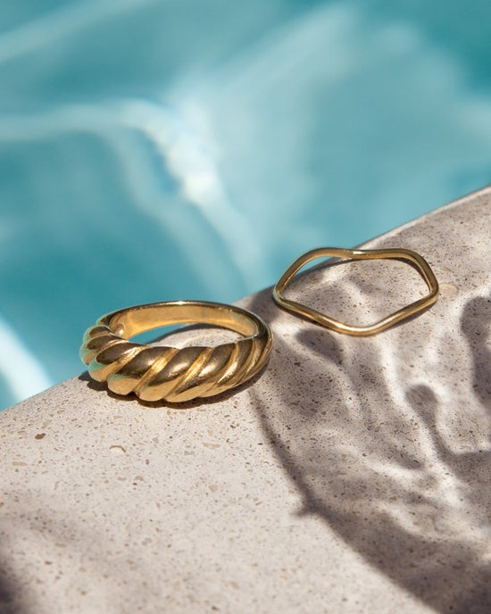 Towel Twist Ring Silver