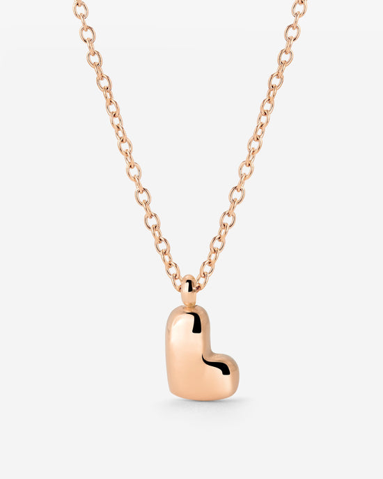 Bubble Letter Necklace Rose Gold