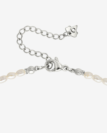 Lolas Love Pearl Power Necklace Silver