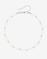 Summertime Pearl Anklet Silver