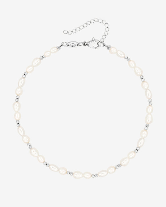 Summertime Pearl Anklet Silver
