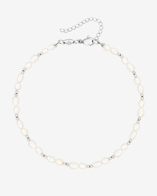 Summertime Pearl Anklet Silver