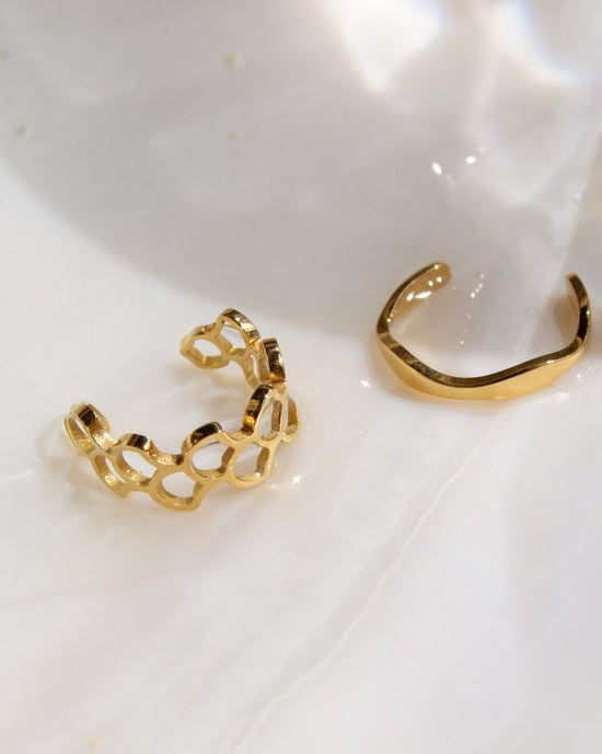 Offbeat Ear Cuff Silver