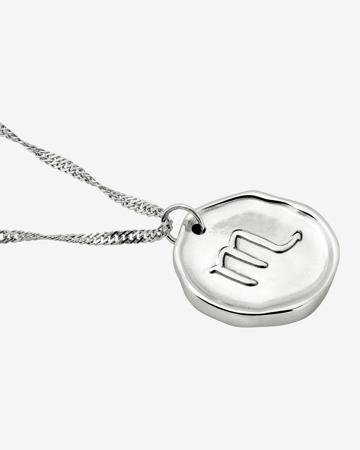 Zodiac Necklace – Scorpio Silver