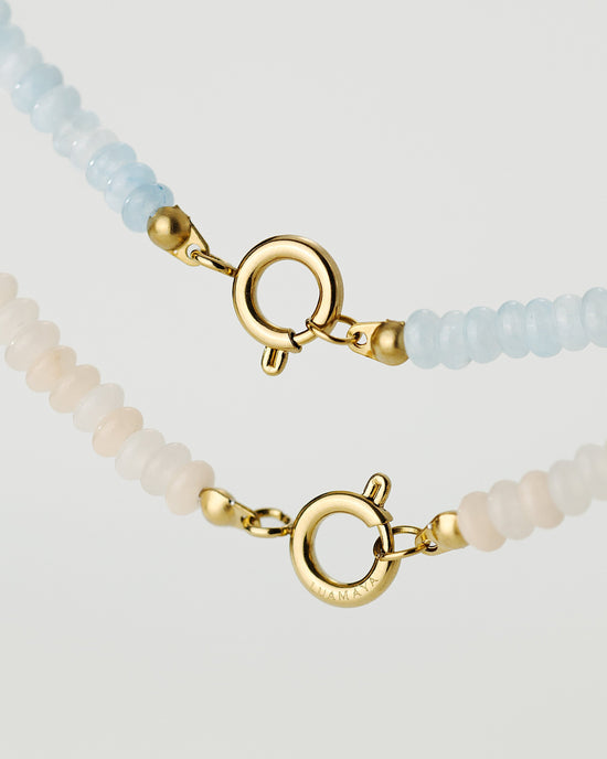 Blushstone Charm Necklace Gold