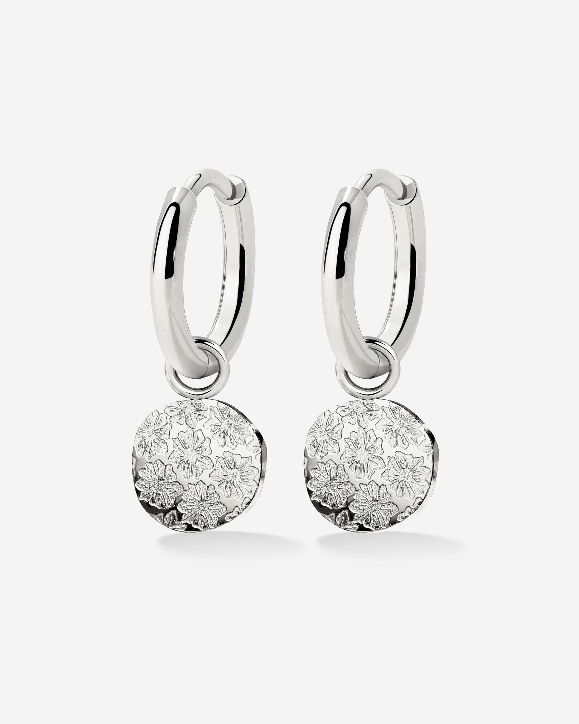 Everbloom Hoop Set Small Silver
