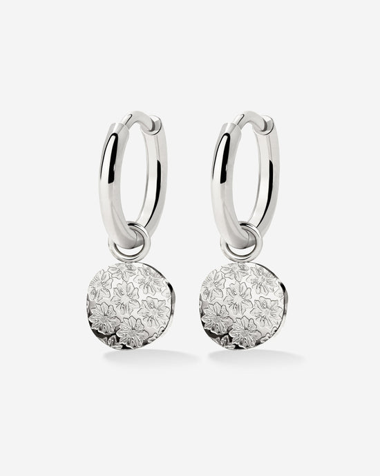 Everbloom Hoop Set Small Silver