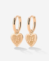 More Self-Love Hoop Set Small Rose Gold