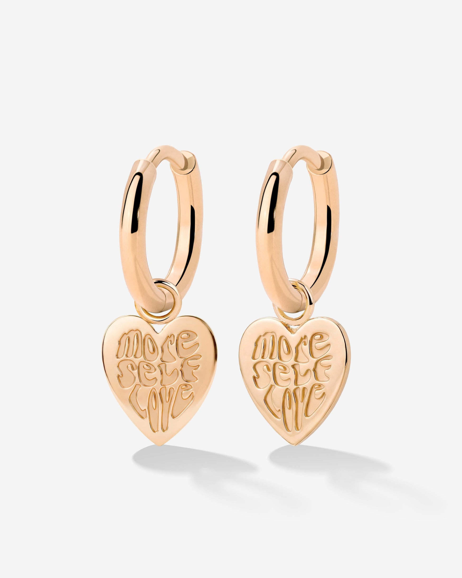 More Self-Love Hoop Set Small Rose Gold