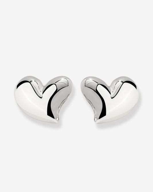 Heartie Studs Silver