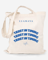 Trust in timing Jute Bag