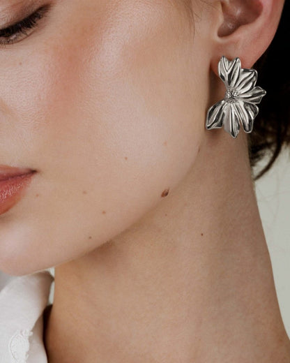 Eternal Bloom Studs Silver