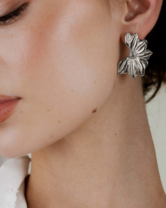 Eternal Bloom Studs Silver