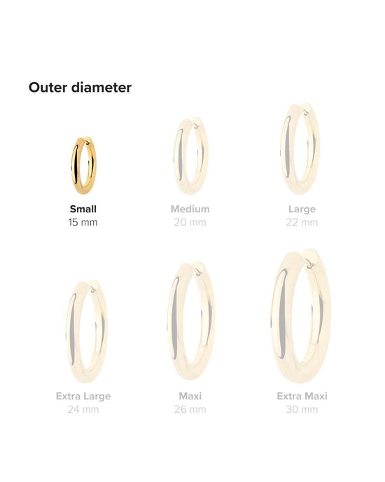 Chunky Hoopies Small Gold