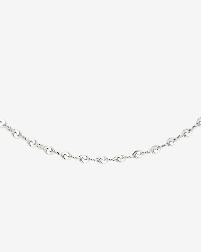 Tinsel Chain Necklace Silver