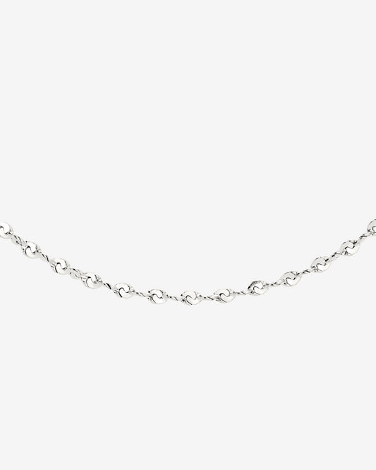Tinsel Chain Necklace Silver