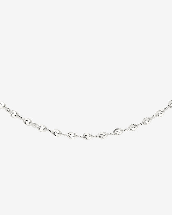 Tinsel Chain Necklace Silver