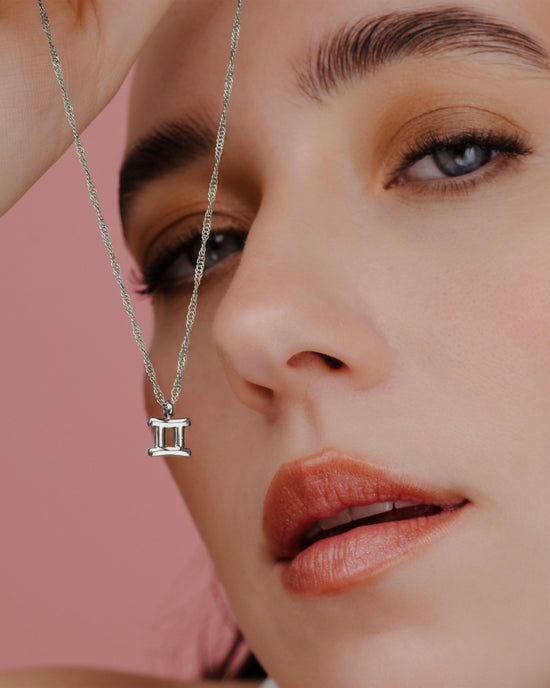 Gemini Bubble Necklace Silver