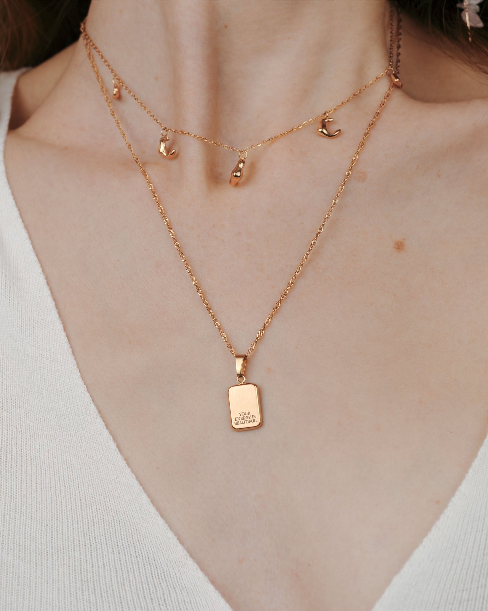 Your energy is beautiful Necklace Rose Gold