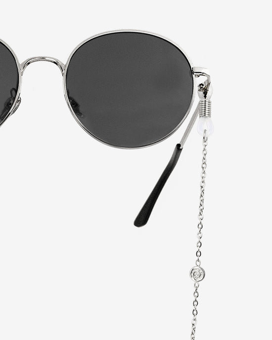 Swirl'n Sunglasses Chain Silver