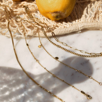 Sparkling Eyes Anklet gold