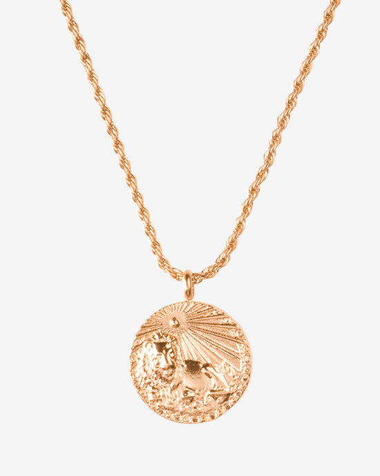 Zodiac Sign Necklace Rose Gold