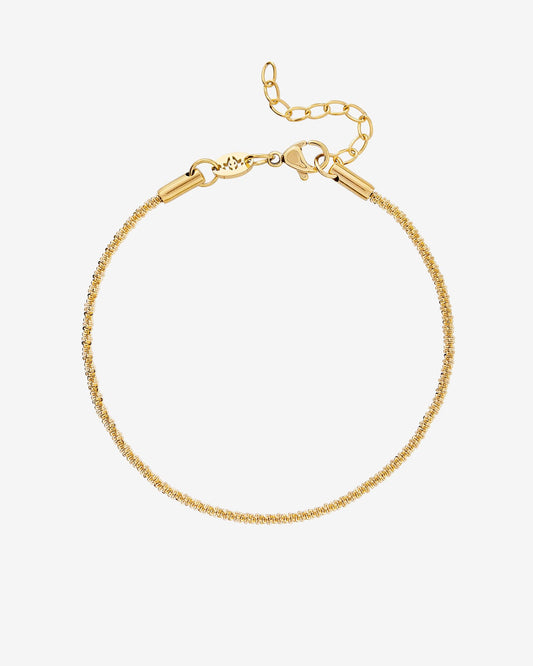 Criss Cross Chain Bracelet Gold