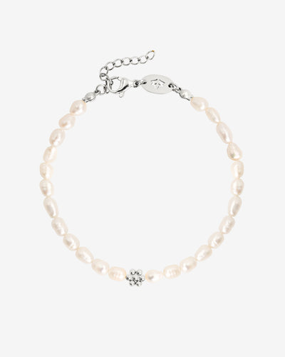 Blossom Pearl Bracelet Silver